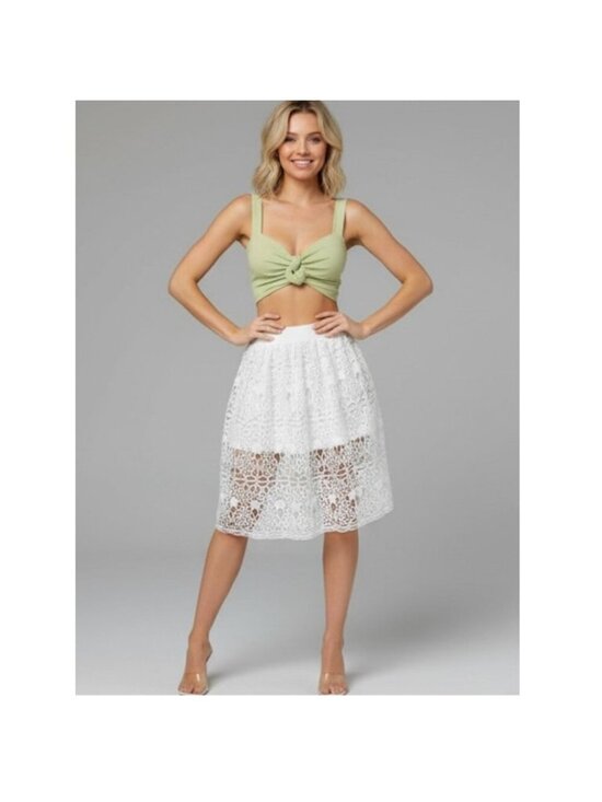 By Design Dresses & Skirts - Hollow Out Guipure Lace Skort